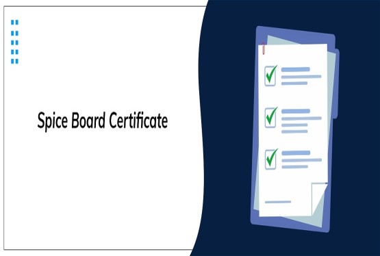 Spice Board Certificate for Spice Exporters