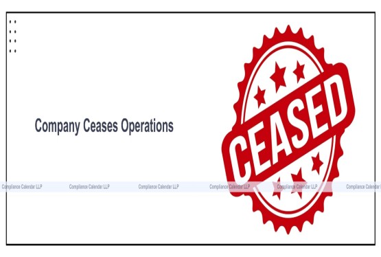 What happens when a company ceases operations?
